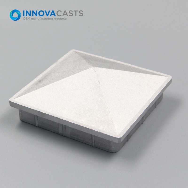 100mm Aluminum Pyramid Fence Post Cap for Square Wood Posts