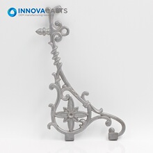 Pastoral Style Wall-Mounted Flower Basket Bracket Outdoor Balcony Aluminum Alloy Hook Lantern Hanger