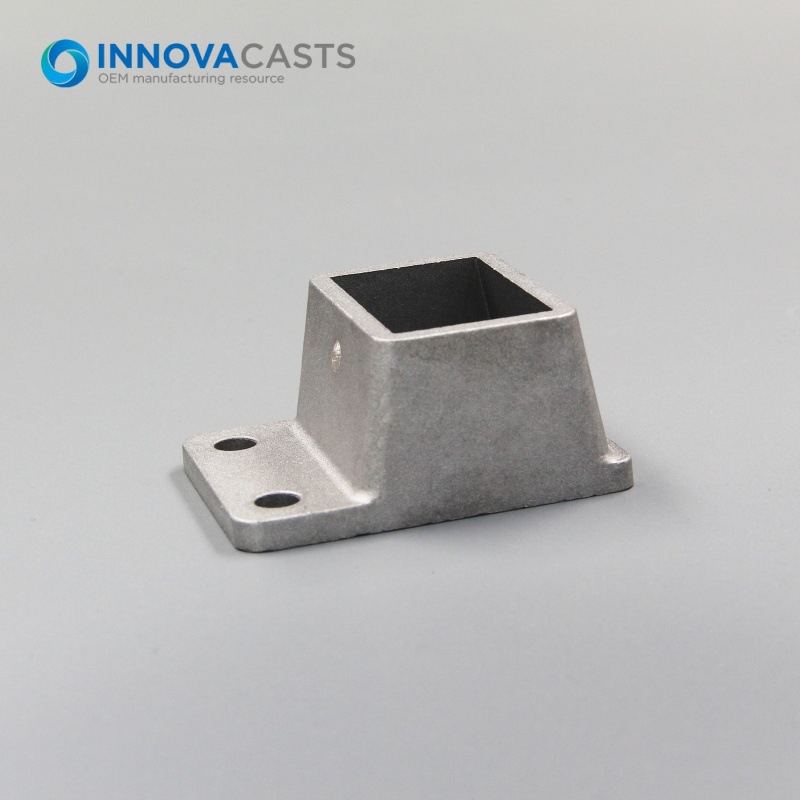 Aluminum 38x25mm Fence Bracket Square Edge Rail Connector