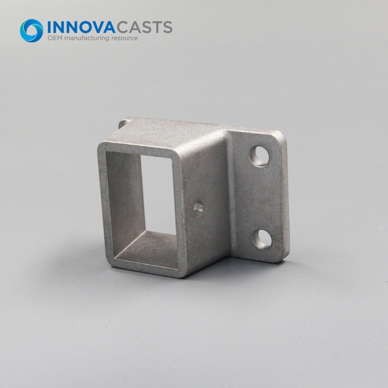 Aluminum 38x25mm Fence Bracket Square Edge Rail Connector