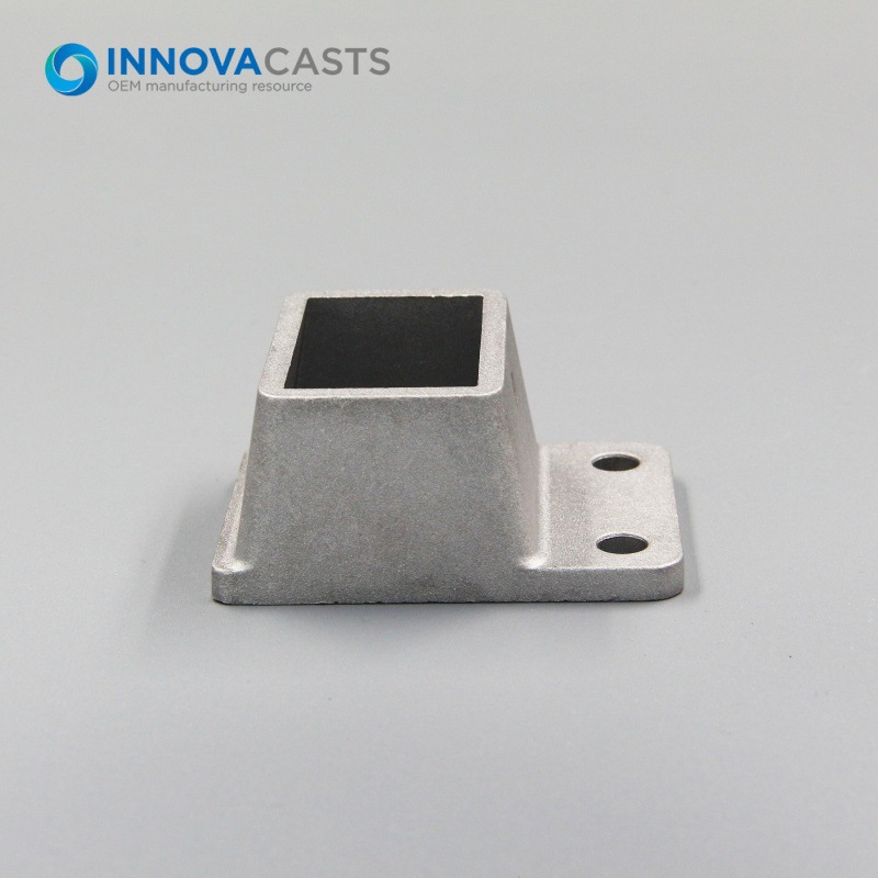 Aluminum 38x25mm Fence Bracket Square Edge Rail Connector