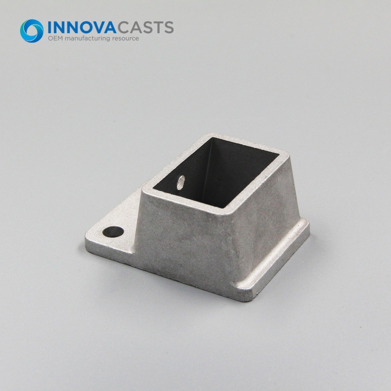 Aluminum 38x25mm Fence Bracket Square Edge Rail Connector
